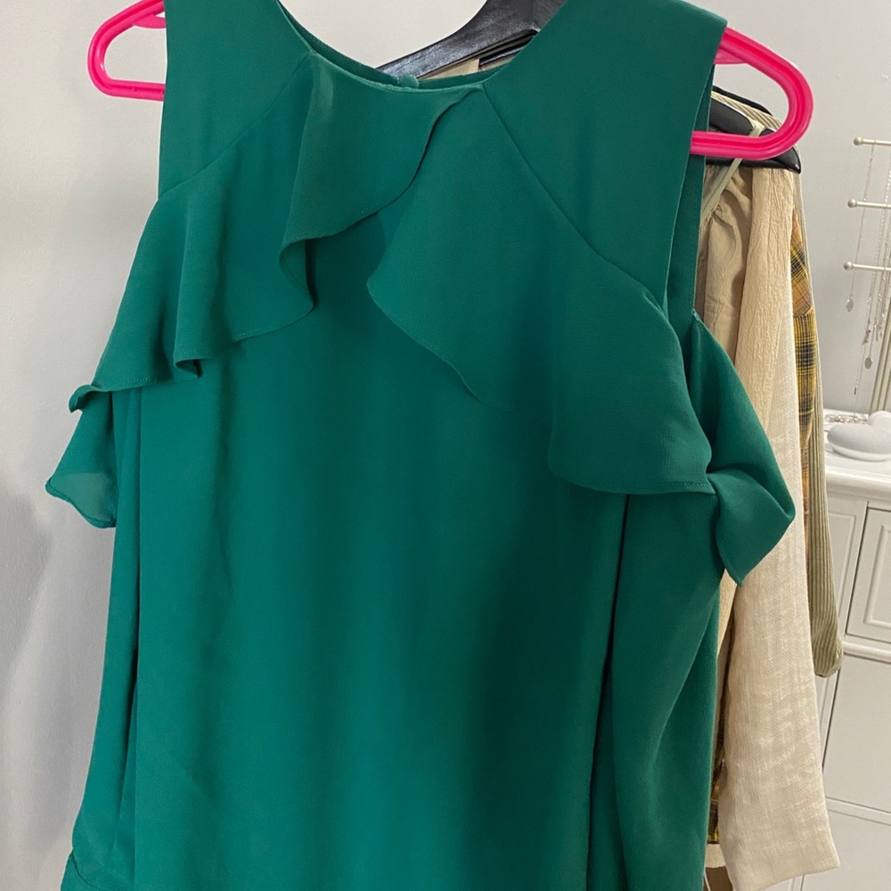 Green blouse